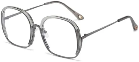 

Солнцезащитные очки квадратной формы 2027 года для женщин, винтажные солнцезащитные очки, ретро-очки для женщин с защитой от ультрафиолета UV400 MTZJH, C3cleargray