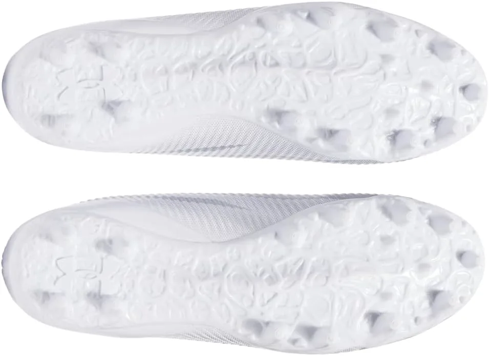 Футбольные бутсы Under Armour Blur Select для мужчин, белый/металлик серебристый — фото 4