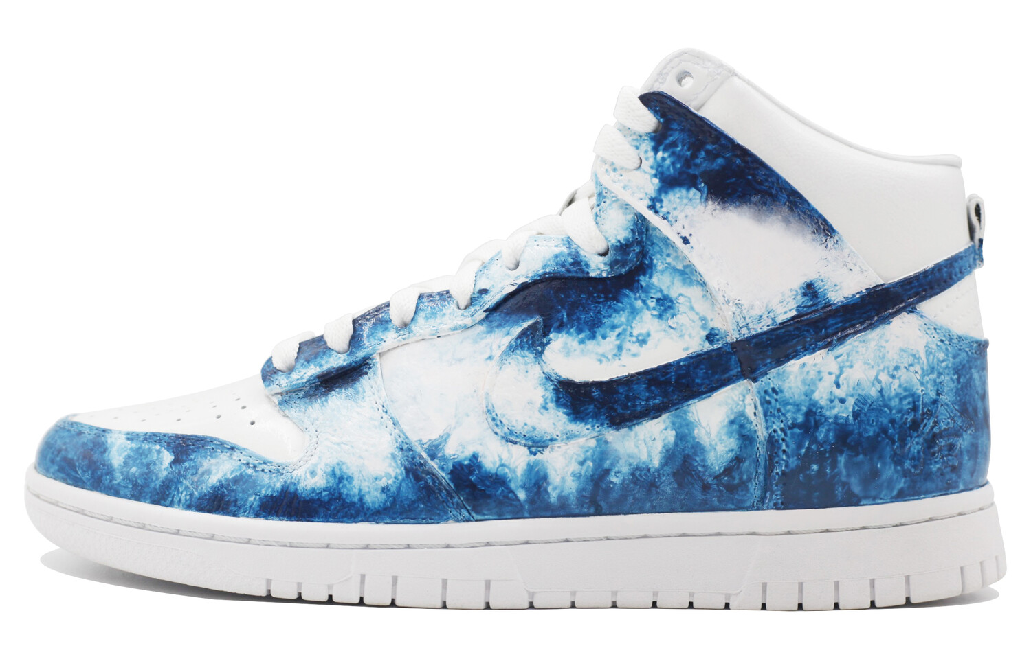 

Кроссовки Nike Dunk Skateboarding Shoes Unisex High-top Blue/White, синий
