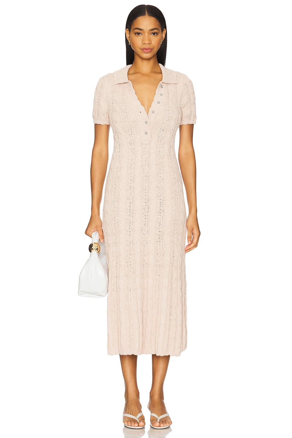 

Midi-платье Amory Free People, sand dollar