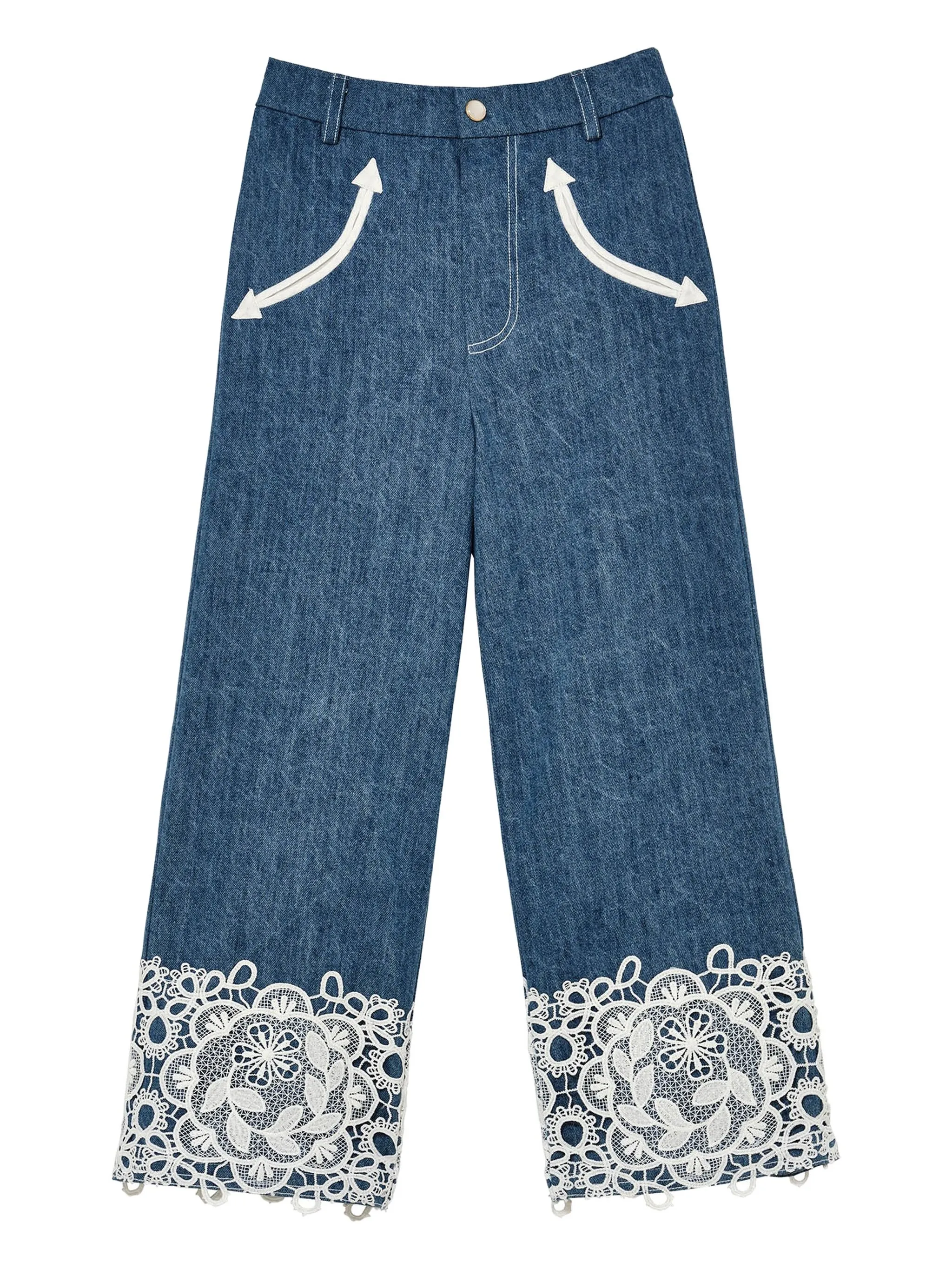 

Джинсы Daisy с кружевом Tutu Du Monde, синий