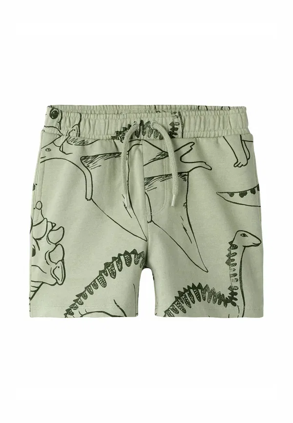 Штаны спортивные Organic cotton tracksuit bottoms Name It, болотный