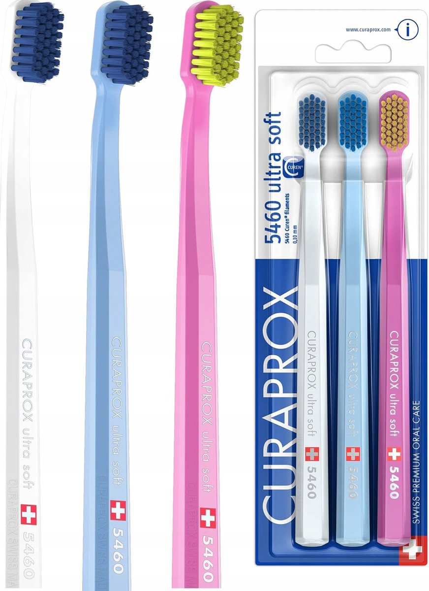 

Мягкая зубная щетка CURAPROX CS 5460 Ultra Soft Eco Pack 3 шт.