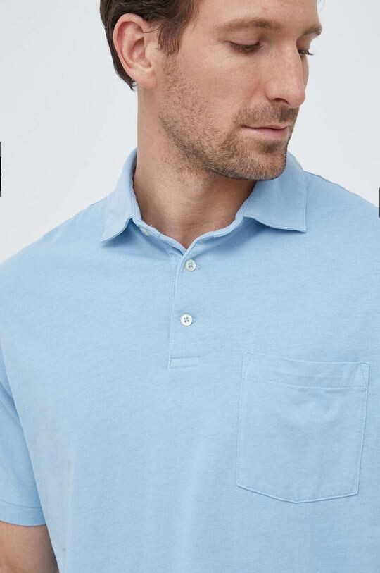 

Поло льняного оттенка Polo Ralph Lauren, синий