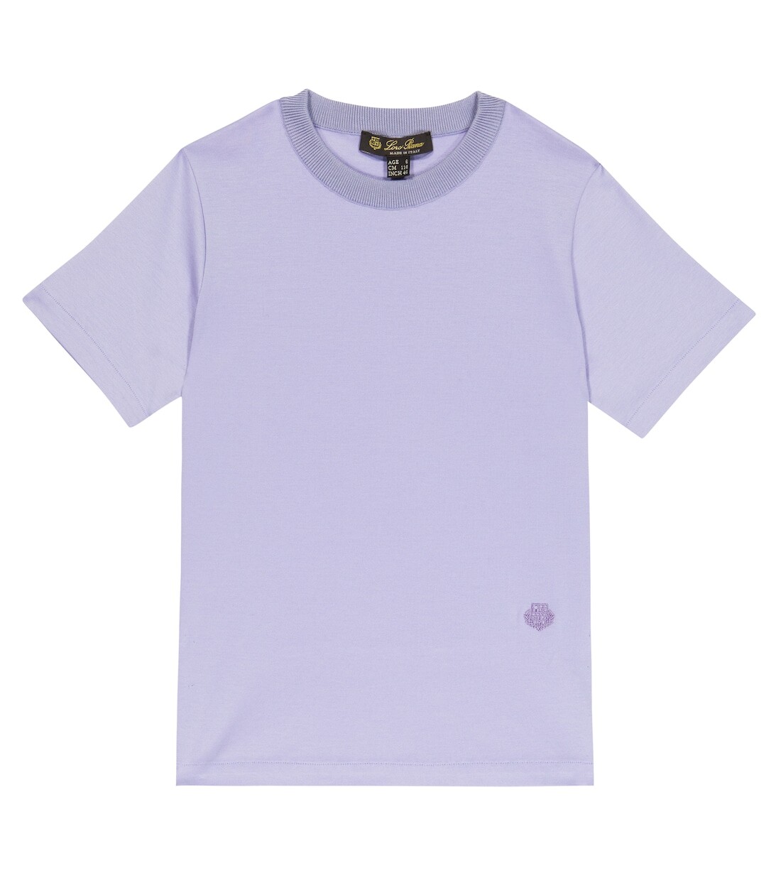 

Хлопковая футболка Loro Piana, фиолетовый