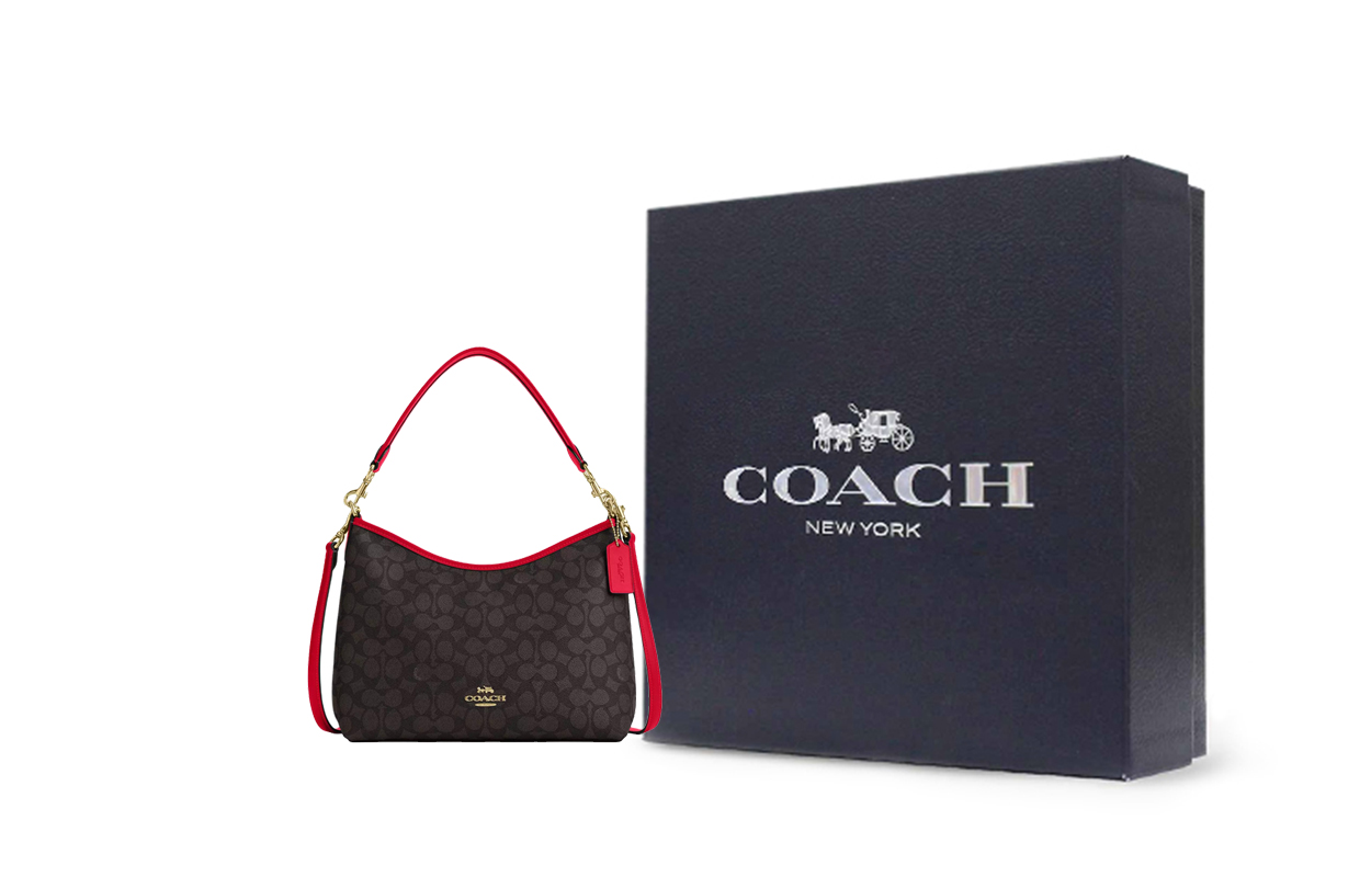 

COACH Сумка через плечо из лакированного холста