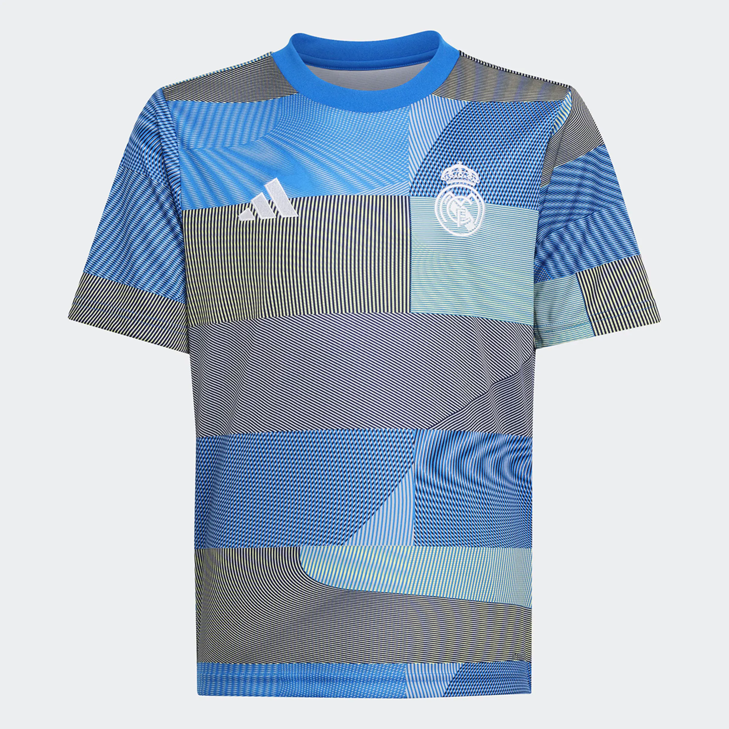 Футболка для разминки детская Real Madrid CF 2025-2026 Adidas, синий — фото 3