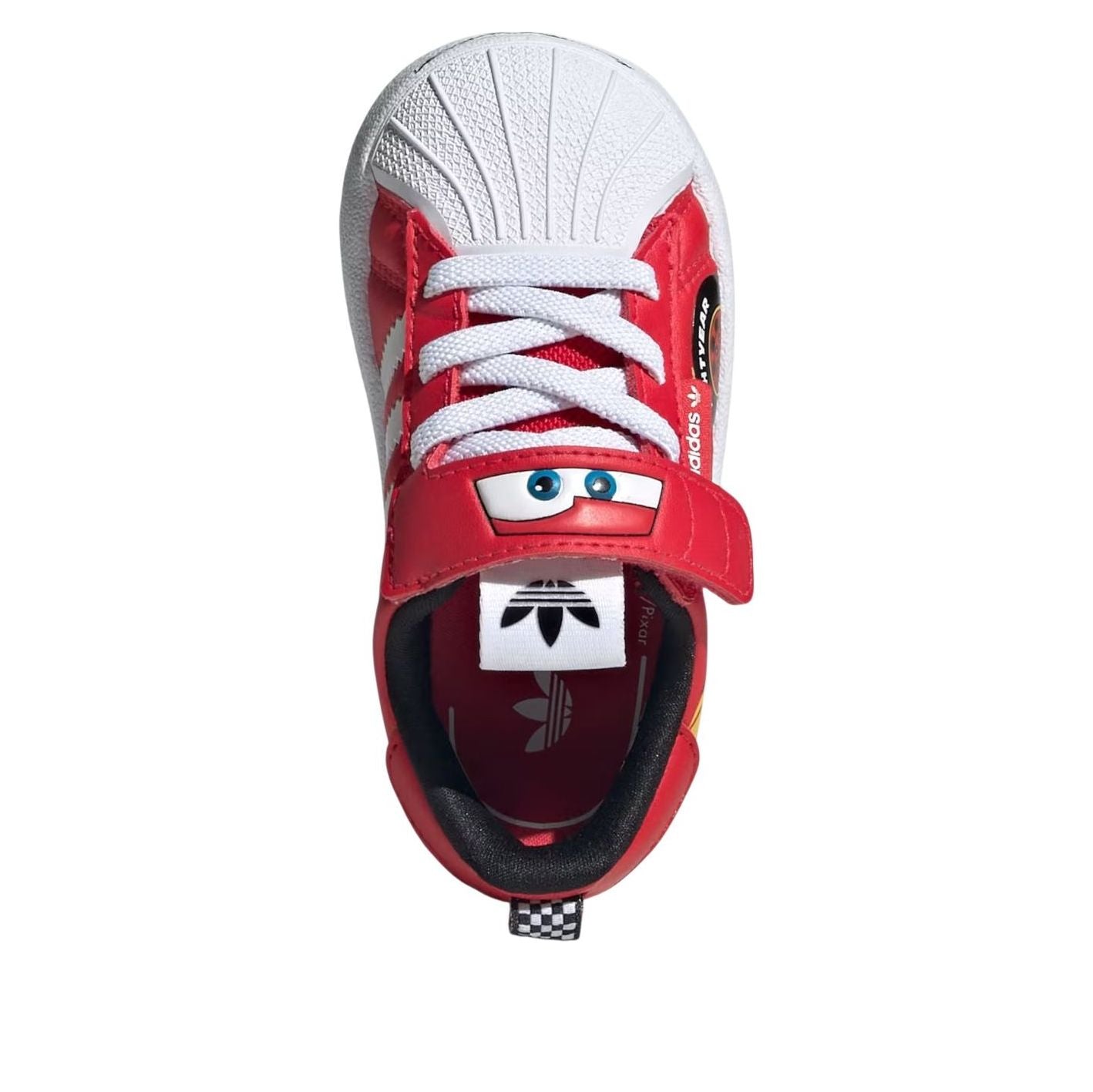 (TD) Adidas Adidas Pixar Cars Adifom Superstar 360 'Pure Ruby Cloud White' — фото 4