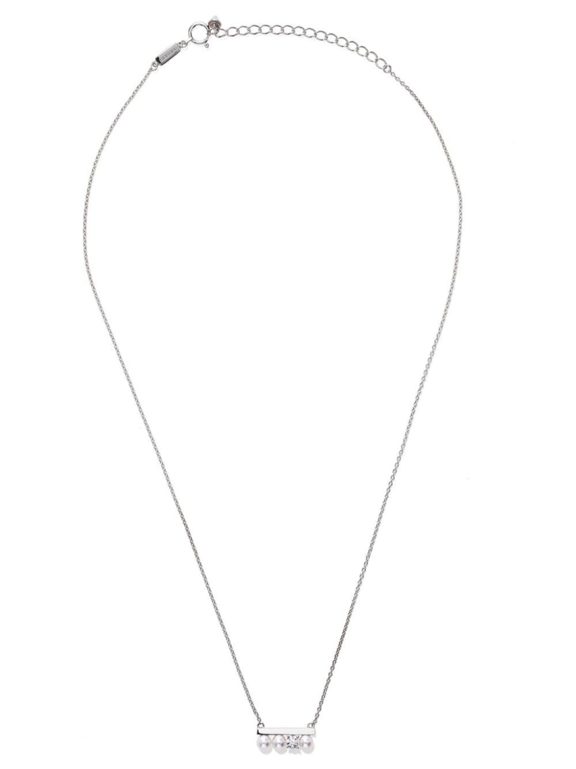 

Золотое колье Balance Collection Line Akoya с жемчугом и бриллиантами TASAKI, серебряный