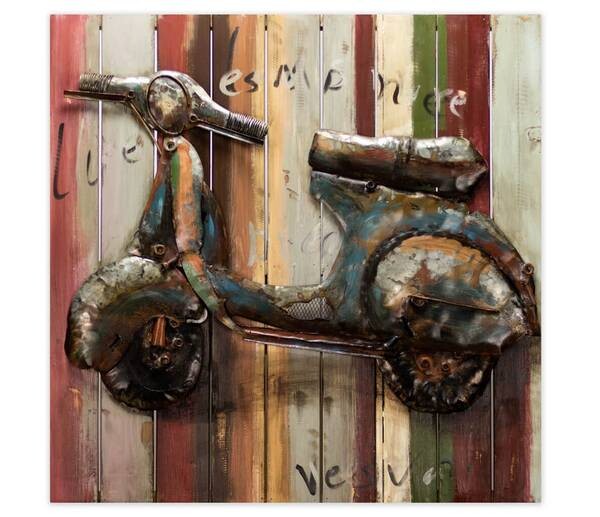 

Металлическая картина KUNSTLOFT Industrial Style, многоцветный