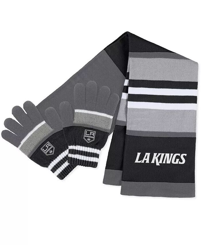 

Женский комплект перчаток и шарфа Los Angeles Kings Stripe WEAR by Erin Andrews
