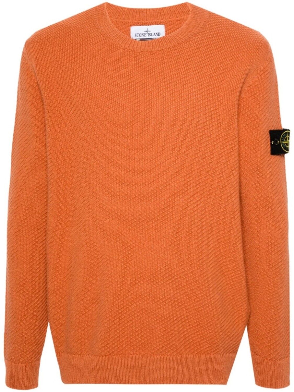 

Stone Island шерстяной джемпер с изображением компаса, оранжевый
