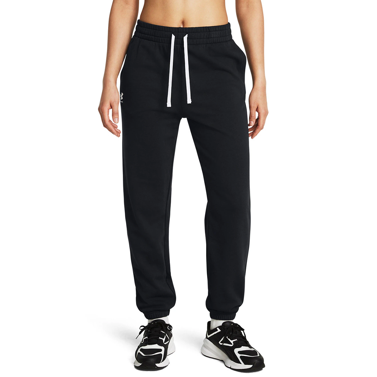 

Женские повседневные брюки Under Armour UA Rival Terry Jogger - черные, черный