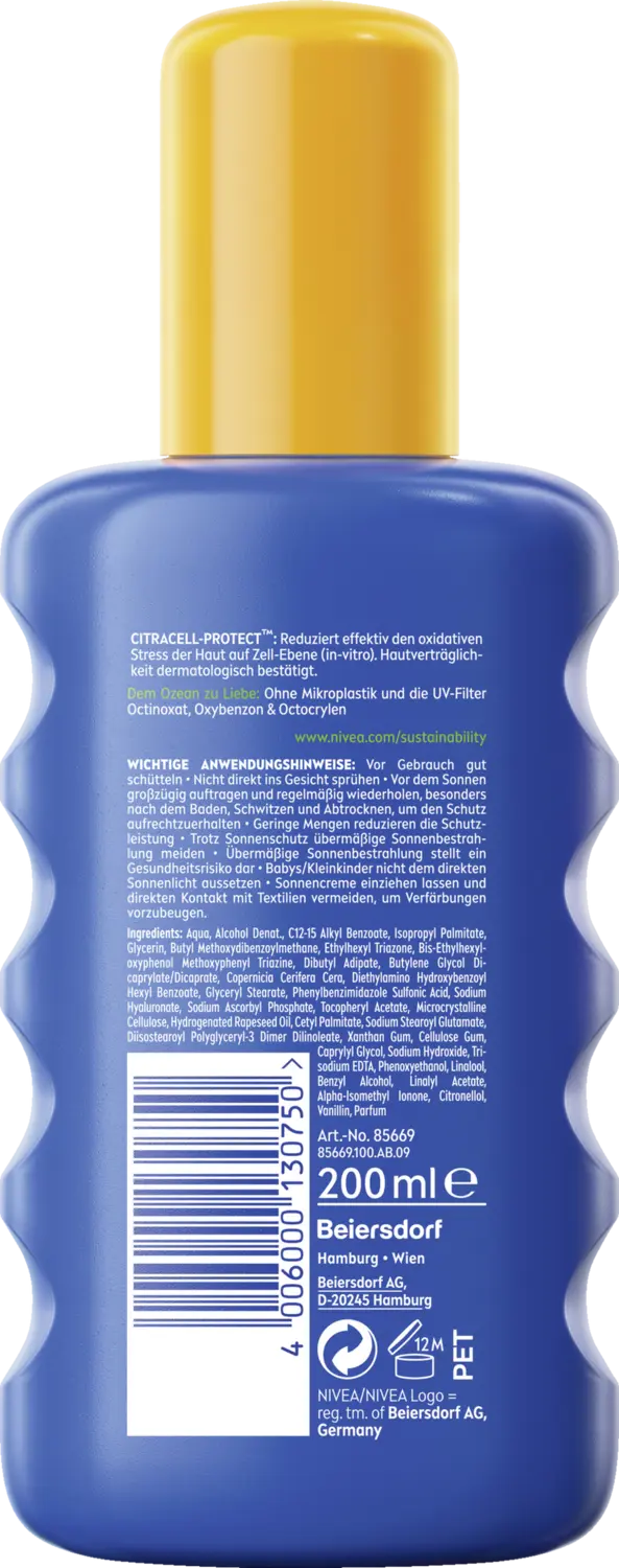 Солнцезащитный крем NIVEA SUN Sonnenspray Schutz & Pflege LSF 50+ — фото 2