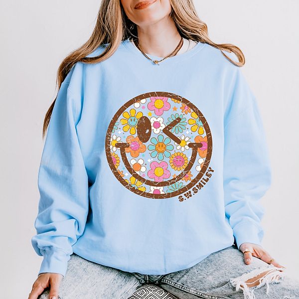 

SWSmiley groovy floral outline - женский легкий свитшот с окраской в готовом виде Simply Sage Market, Hydrangea, Зеленый, SWSmiley groovy floral outline - женский легкий свитшот с окраской в готовом виде Simply Sage Market, Hydrangea