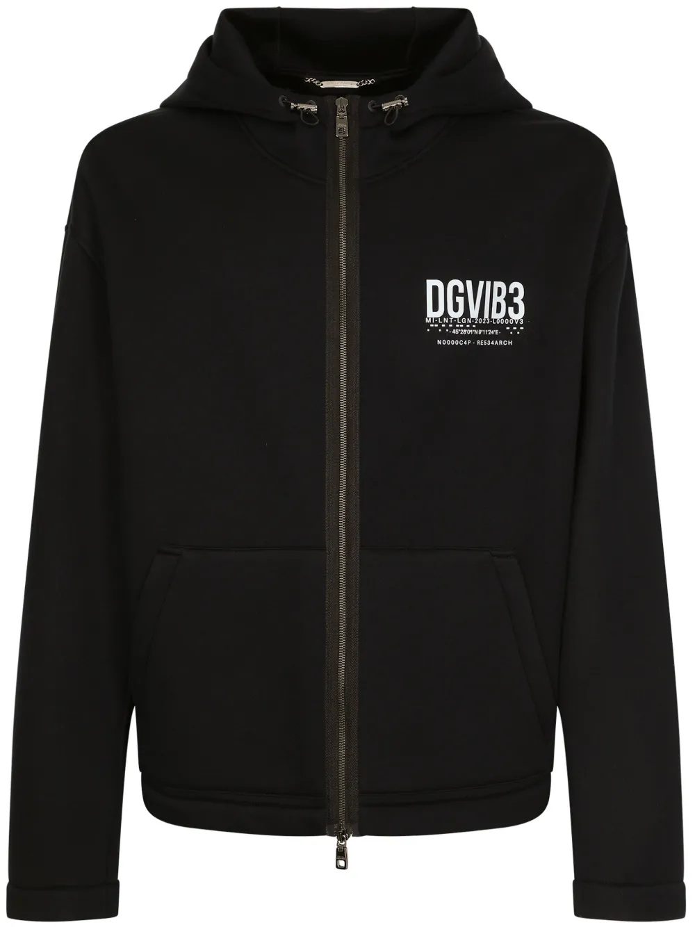 

Куртка с капюшоном и логотипом Dolce & Gabbana DGVIB3, черный
