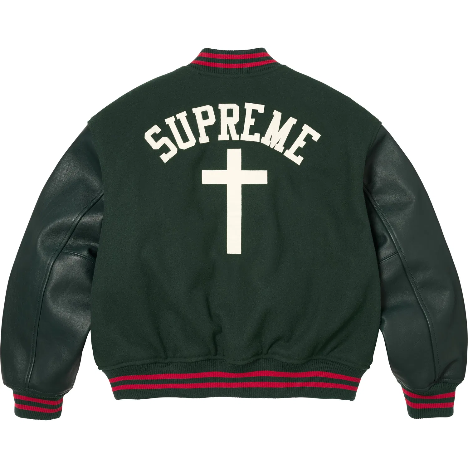 Куртка Cross Varsity, SS26 WEEK7, унисекс Supreme, Dark Green/Dark Green