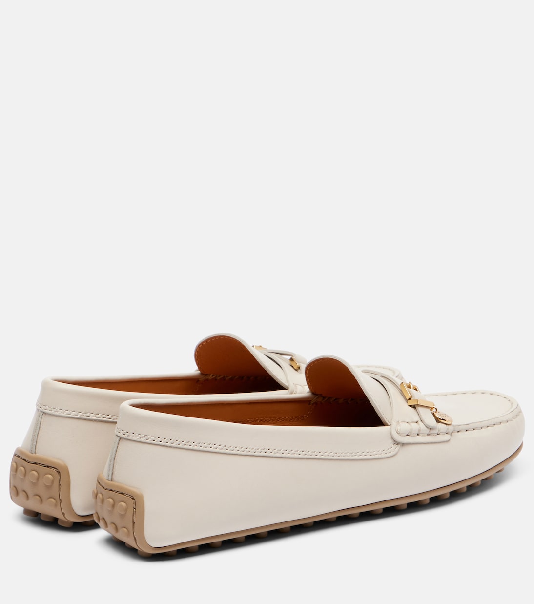 Городские водительские туфли Gommino из кожи Tod's, Mastice — фото 2