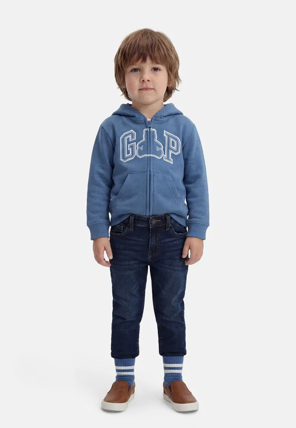 Унисекс толстовка на молнии с логотипом Gap, Bainbridge Blue