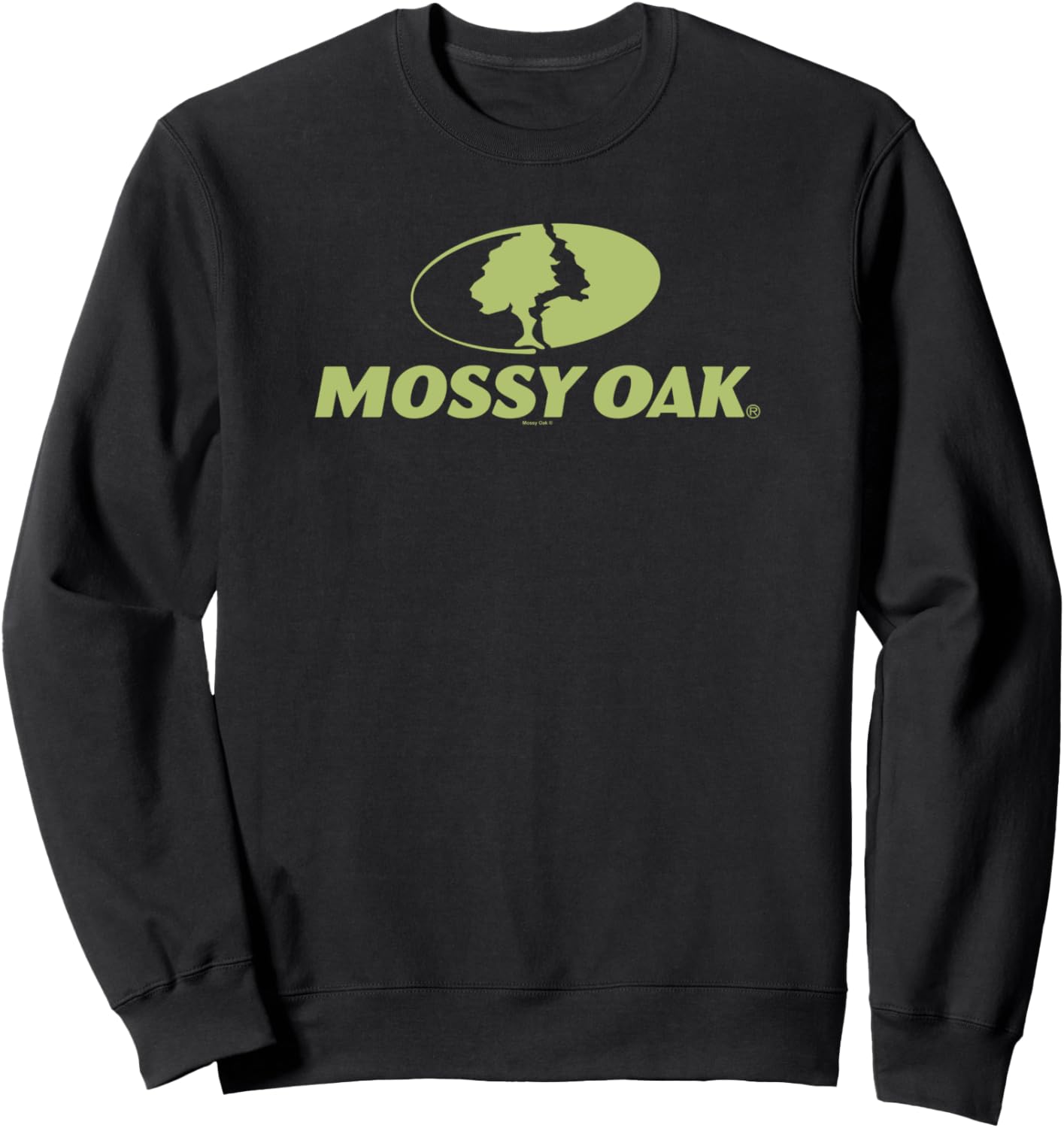 

Толстовка Mossy Oak Large Light Green Logo, черная (black 19-3911tcx), размер S