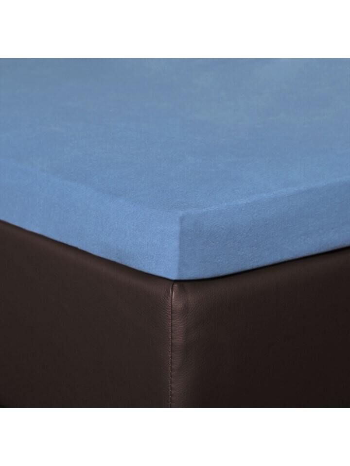 

Простыня BettwarenShop Topper, цвет stahlblau