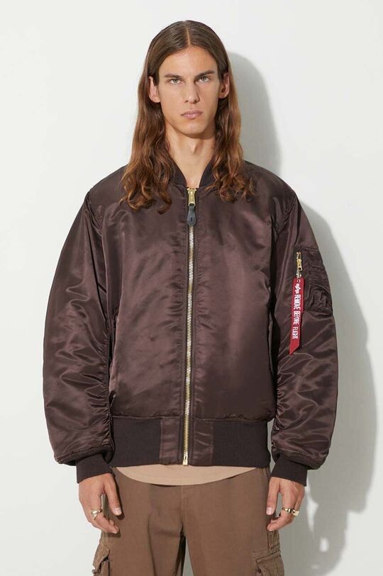 

Двусторонний бомбер MA-1 Alpha Industries, коричневый