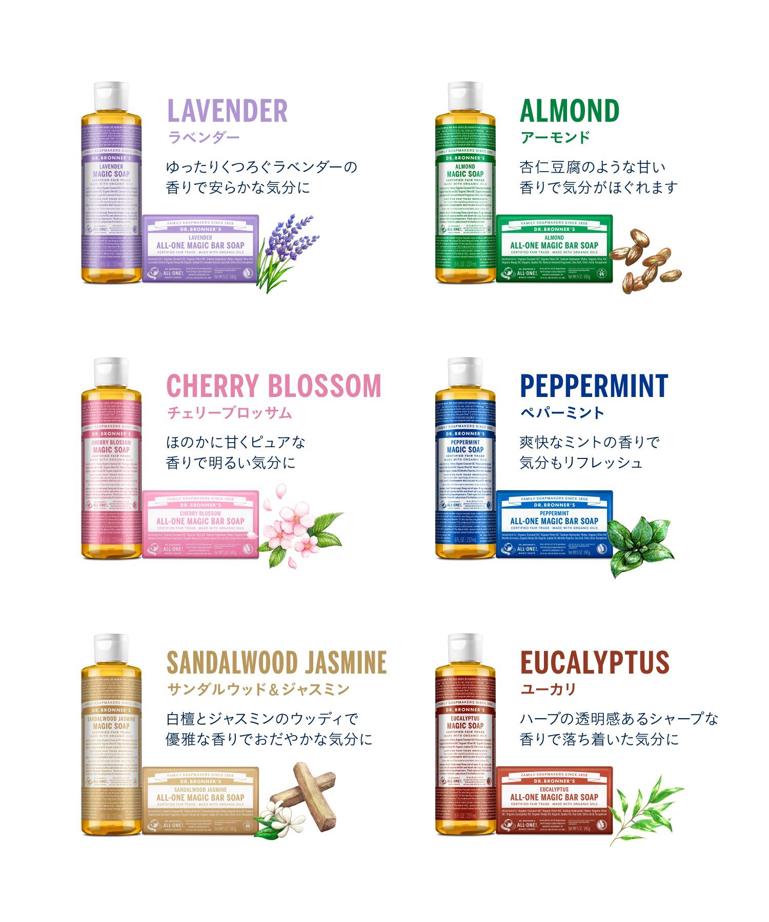 Волшебное мыло Dr. Bronner's LA с лавандой, 473 мл Dr. Bronner's, others — фото 3