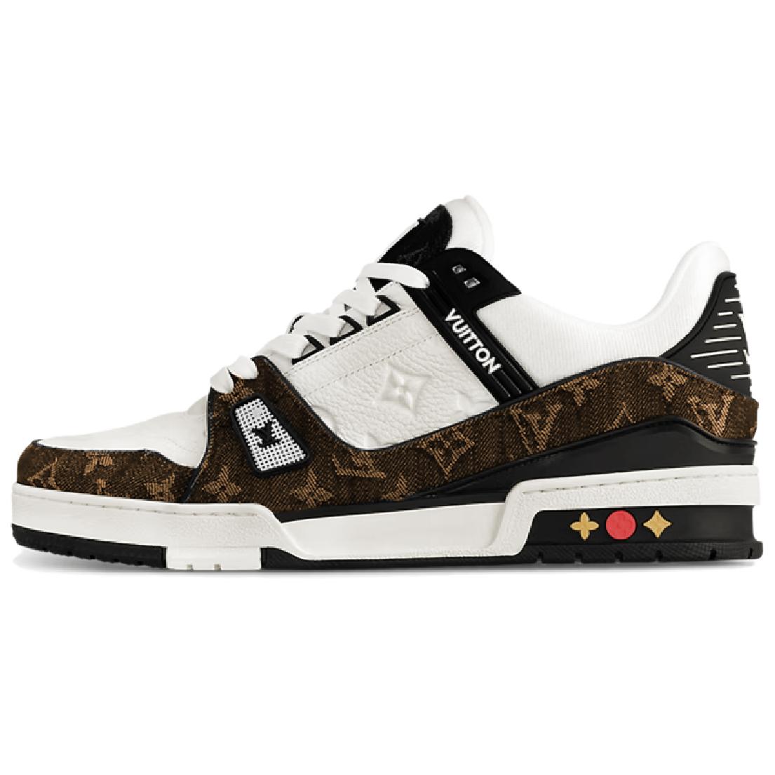 LOUIS VUITTON Trainer Twenty, Ginger Tea, низкие кроссовки для скейтбординга Unisex, желтый черный — фото 3