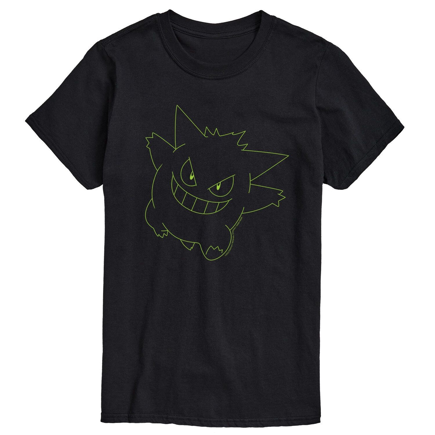 

Мужская футболка с большим лицом Pokemon GenGar Licensed Character