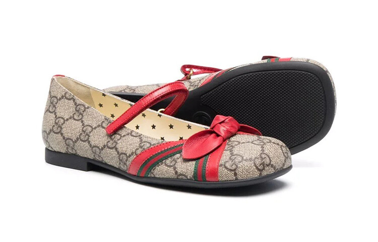 Кроссовки GUCCI Kids Lifestyle Shoes Kids Low-top Brown — фото 4
