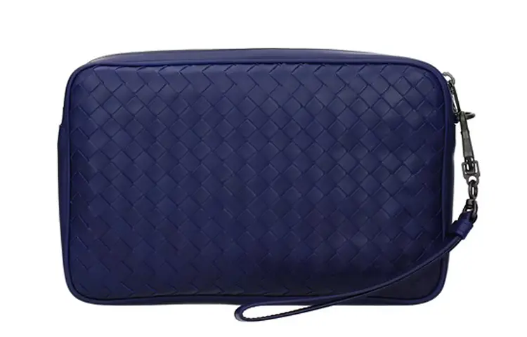 

Bottega Veneta Кожаный клатч Unisex Blue