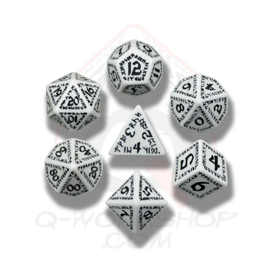 

Полиэфирный комплект Белый с черным (7), Runic Dice