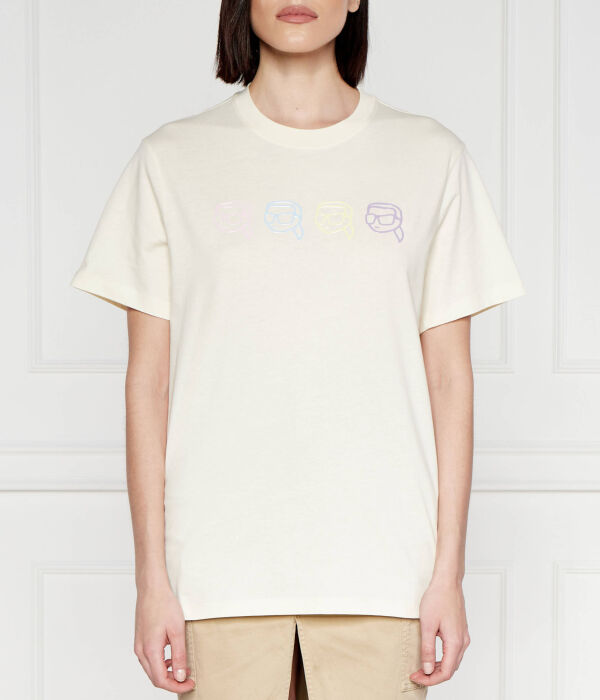 

Футболка культовая 2.0 Relaxed fit Karl Lagerfeld, экрю
