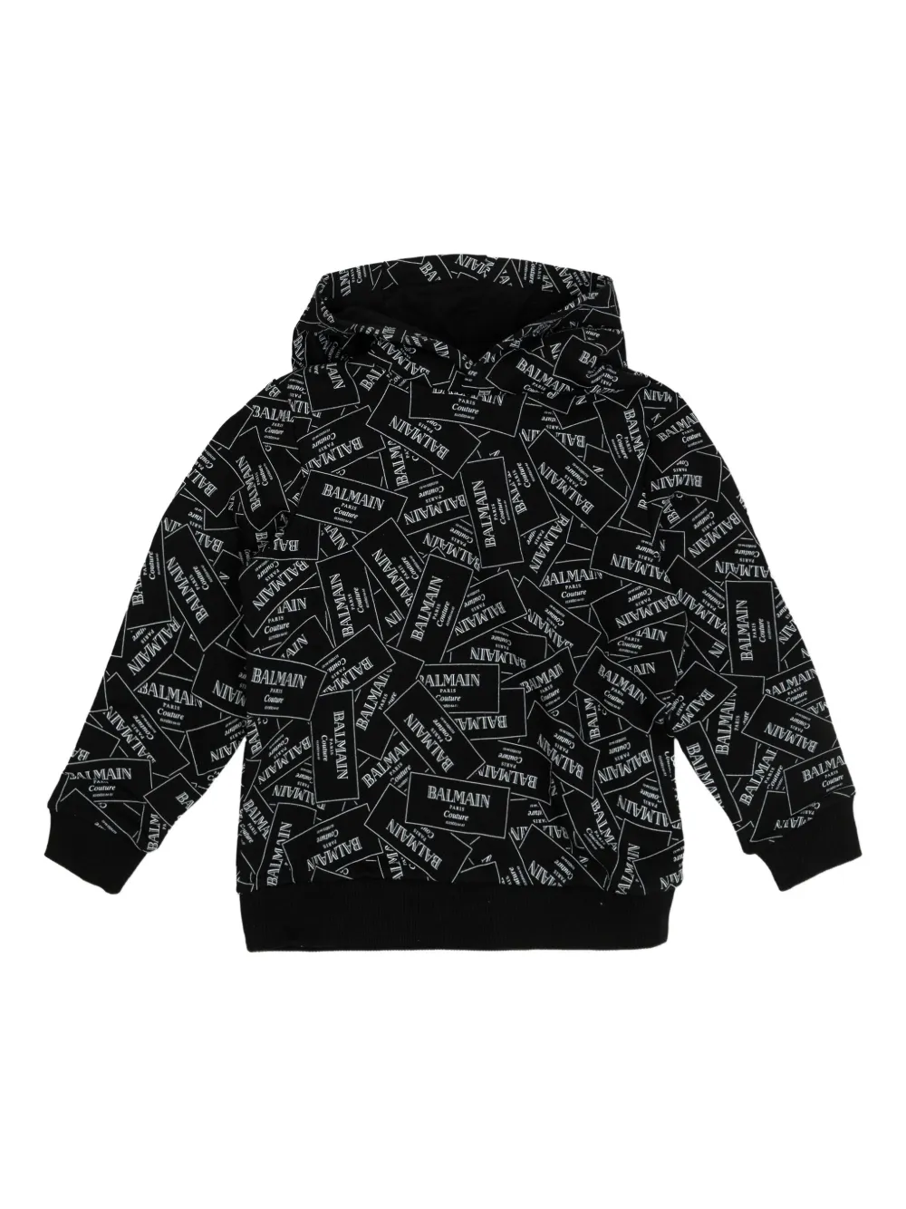 

Худи с логотипом Balmain Kids, черный