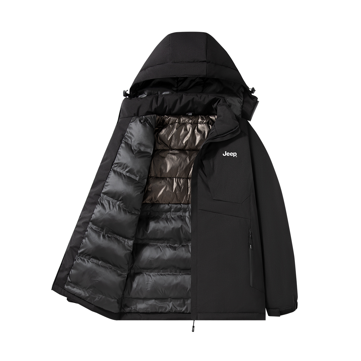 

Jeep Пуховик Unisex, Pure Black