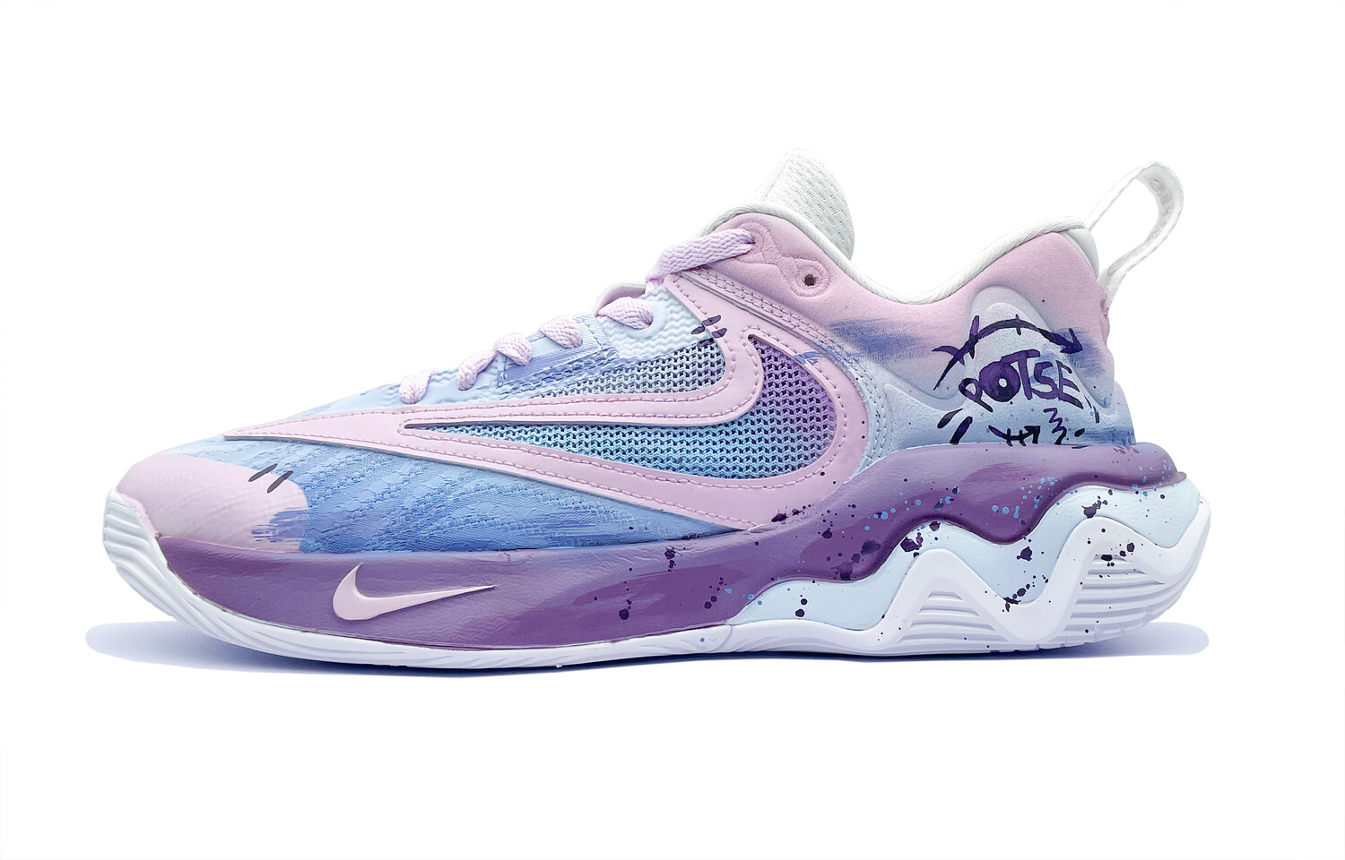 

Баскетбольные кроссовки Giannis Immortality Basketball Shoes Men Low-Top Pink Nike, фиолетовый