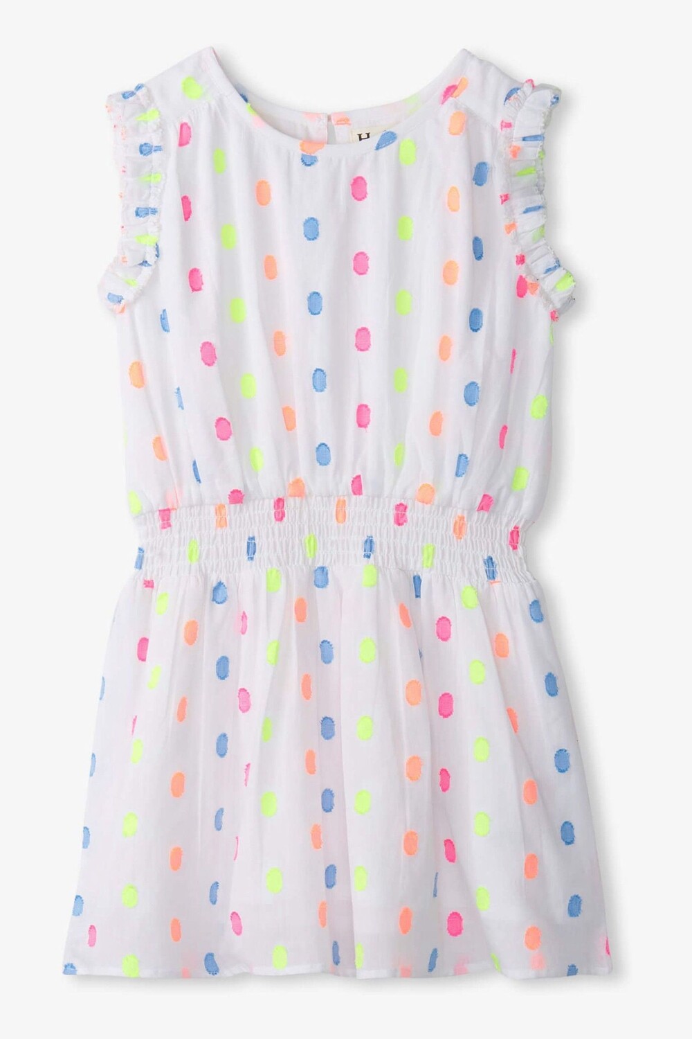 

Летнее тканое платье в горошек Hatley, белый