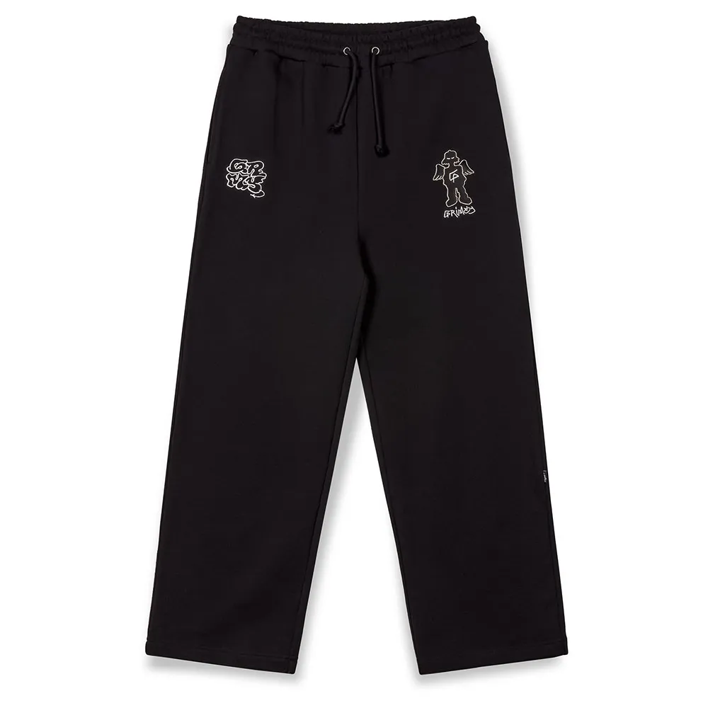 

Брюки Grimey The Shelter Wide Leg sweat, черный