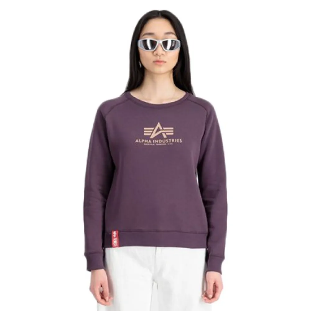 

Свитер Alpha Industries New Basic, фиолетовый