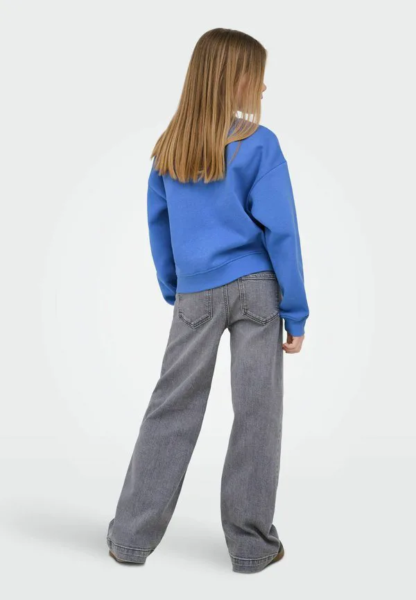 Расклешенные джинсы mit weitem bein kognew mittlere taille Only Girls, Light Grey Denim — фото 3