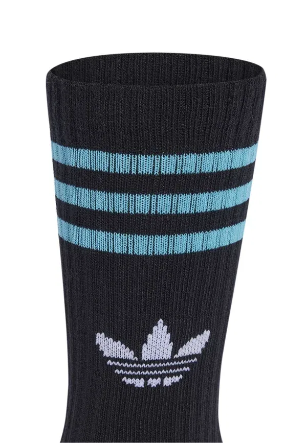 Носки 3S crew s 6p k Adidas Originals, черный/белый/самба блю/блисс блю — фото 3
