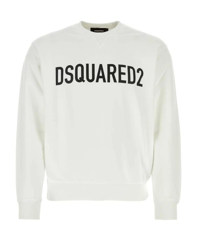 

Белая хлопковая толстовка Dsquared2, белый