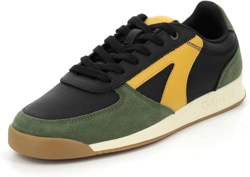 Мужские кроссовки Kickers Kick-krack, Black, Khaki, Beige