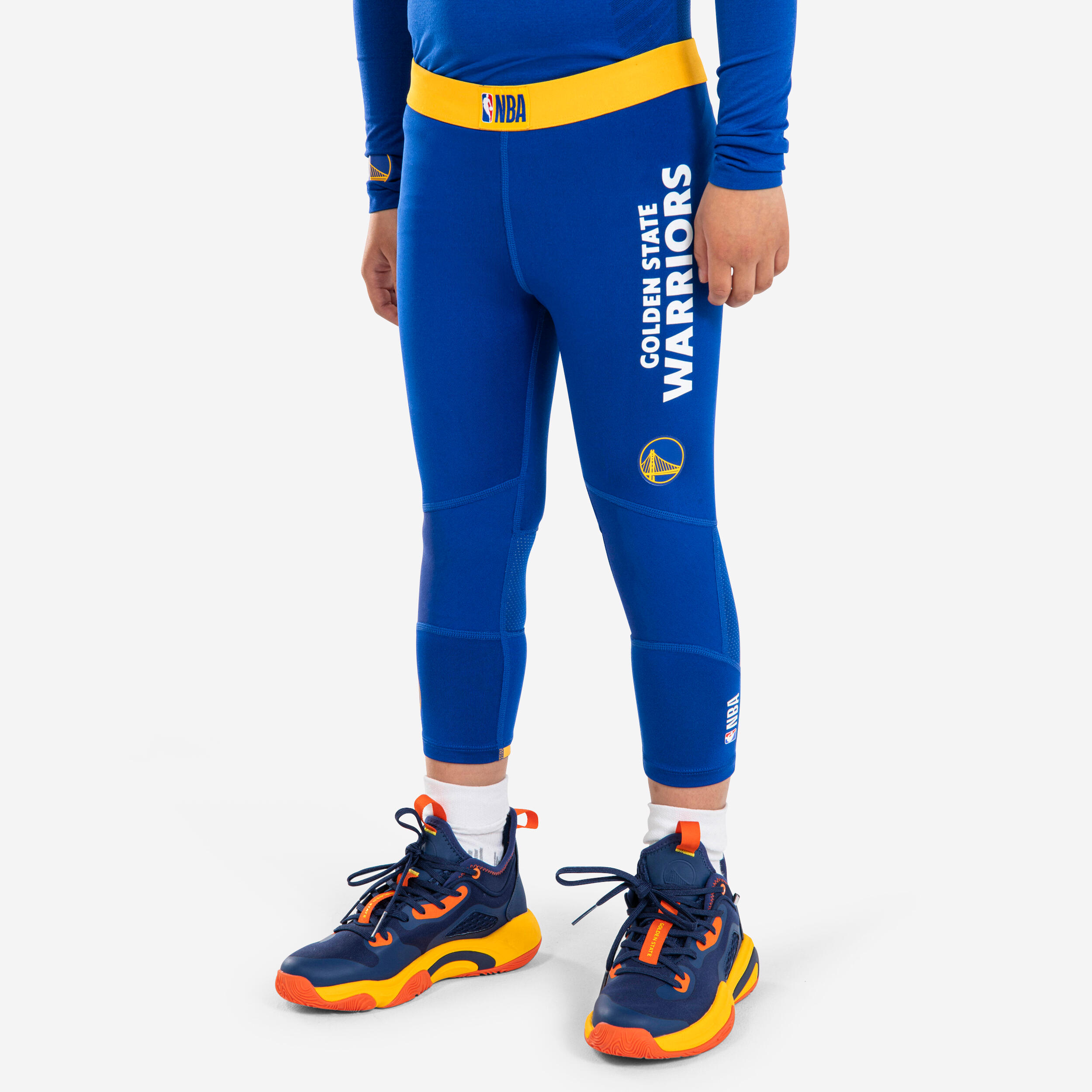Мужские баскетбольные леггинсы Tarmak 500 - NBA Golden State Warriors/синие — фото 2