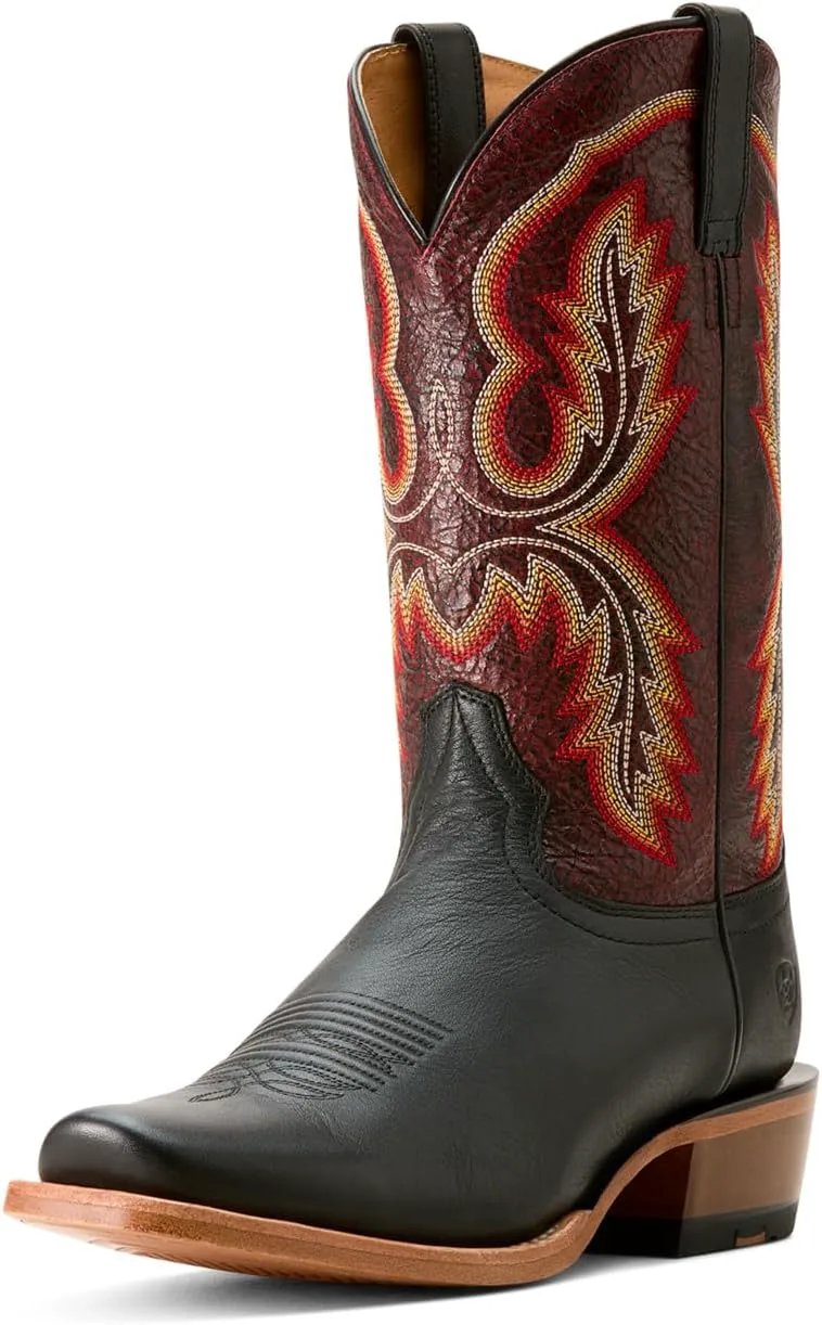 Мужские западные сапоги Ariat Hybrid Roughstock с квадратным носком, черный