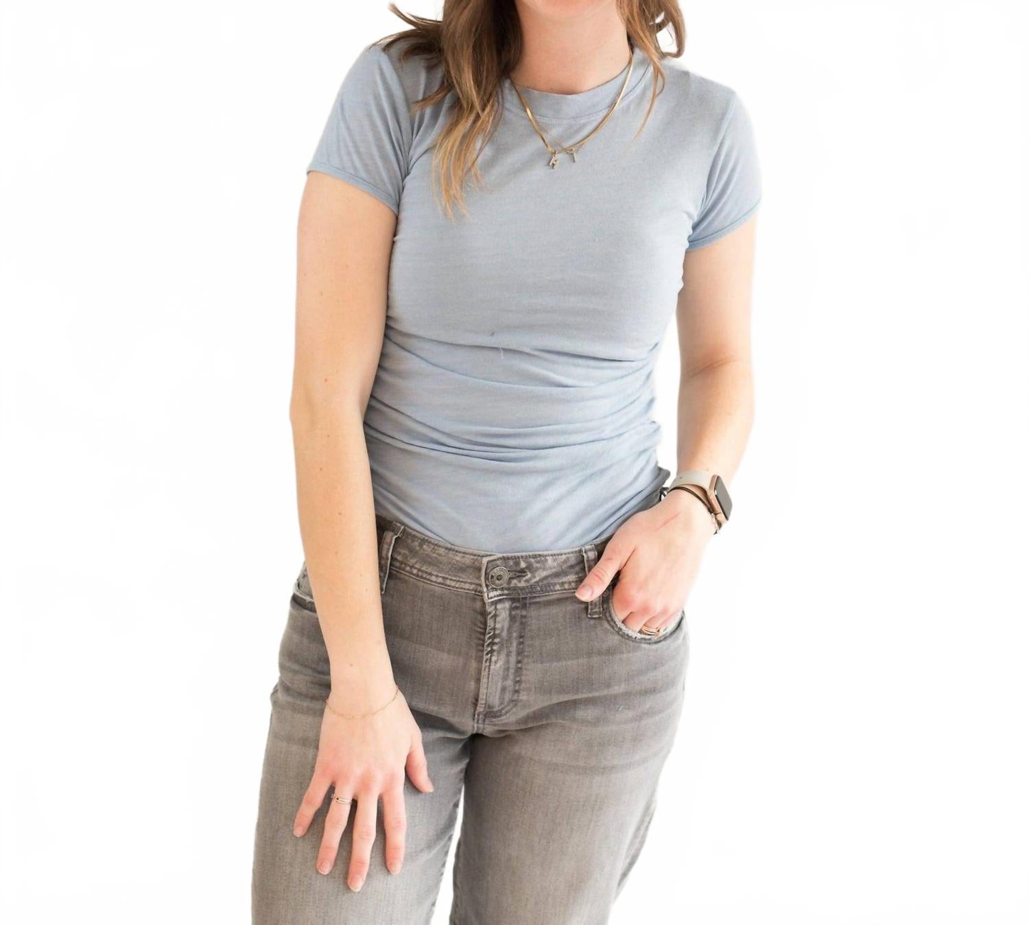 

Иззи плиссированная детская футболка в сером цвете PROJECT SOCIAL T, серый