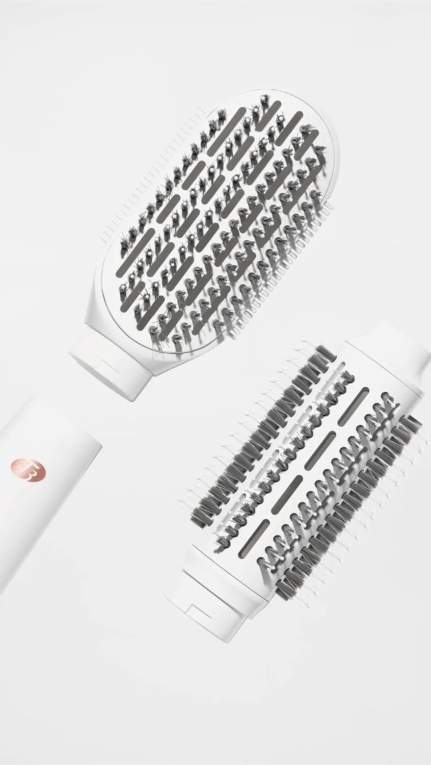 Фен-щетка T3 AireBrush Duo со сменными насадками, 15 режимов нагрева и скорости, технология IonFlow, переключатель объема и холодный обдув, T3 — фото 3
