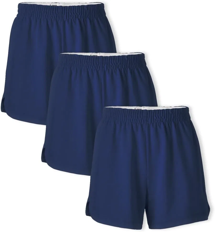 Спортивные шорты для девочек, 2.75" inseam, Soffe, 3 шт, Navy