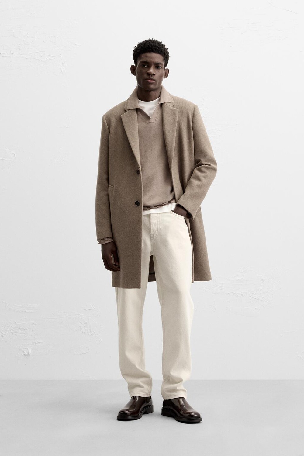 

Пальто из шерсти ZARA, норка