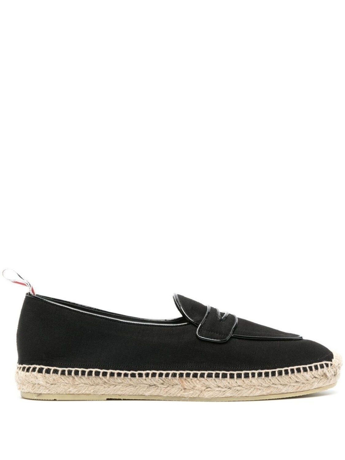 

Thom Browne Varsity penny loafer espadrilles, черный